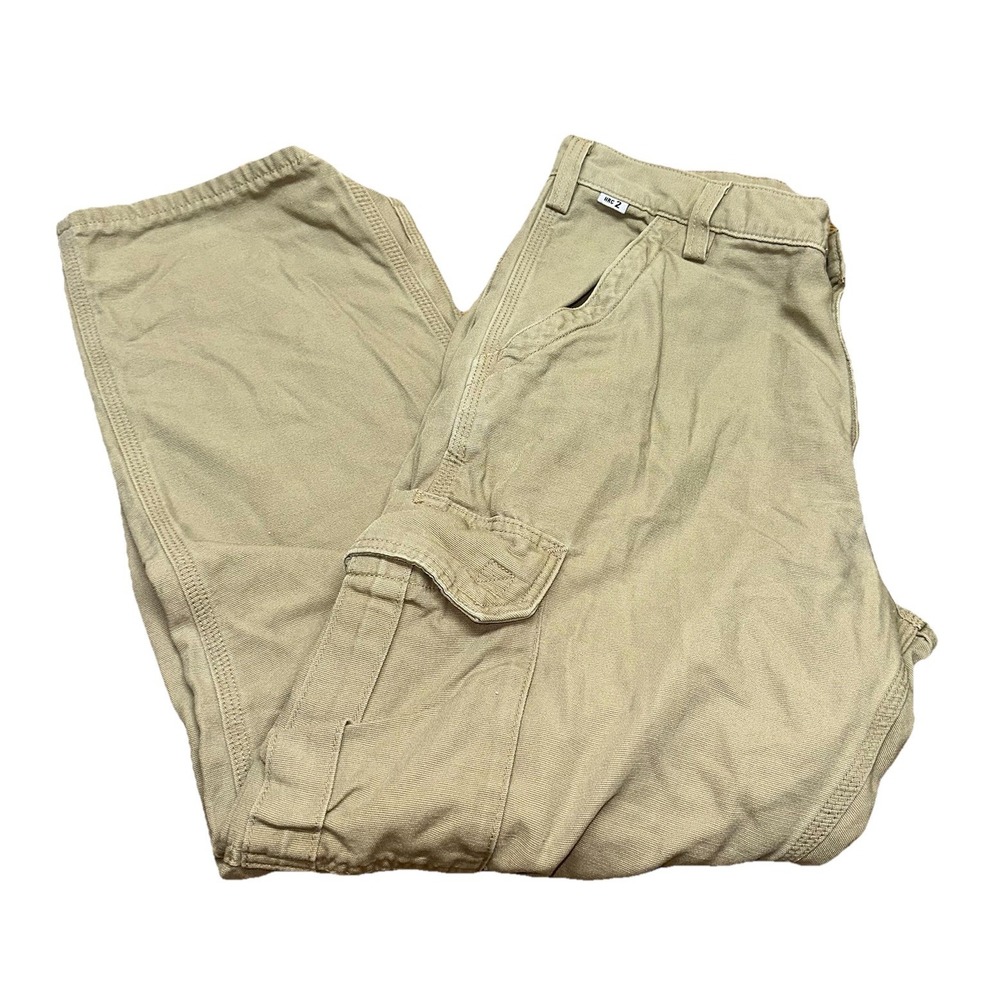Carhartt FRB240 GKH HRC 2 Khaki Flame Resistant Dungaree Cargo Pants Men's 36x30